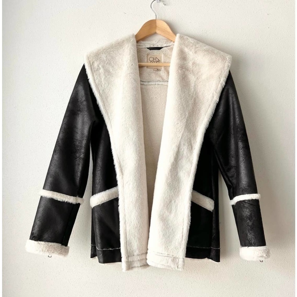 Anthropologie: Chaser Faux Suede Shearling Jacket​​​​​​​​​​​​ - Picture 5 of 8